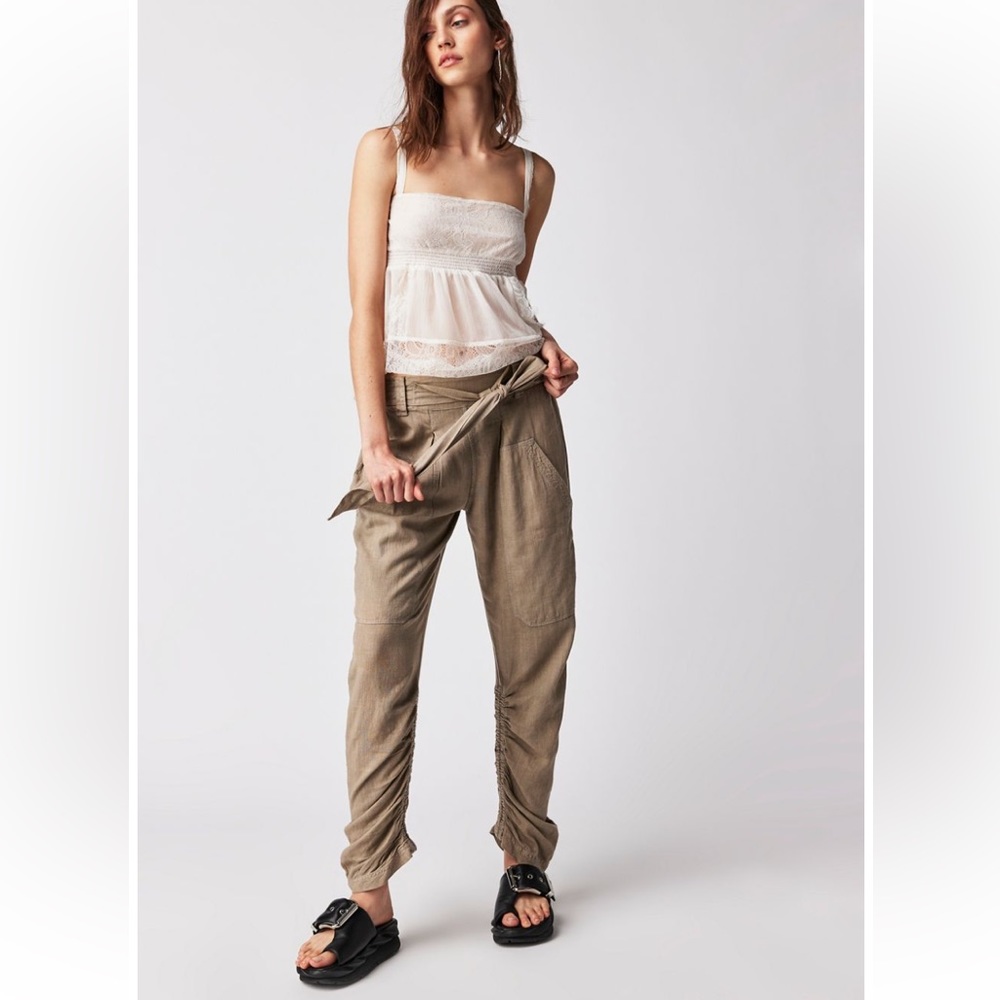 Free People Heart of Gold Cinched Trousers